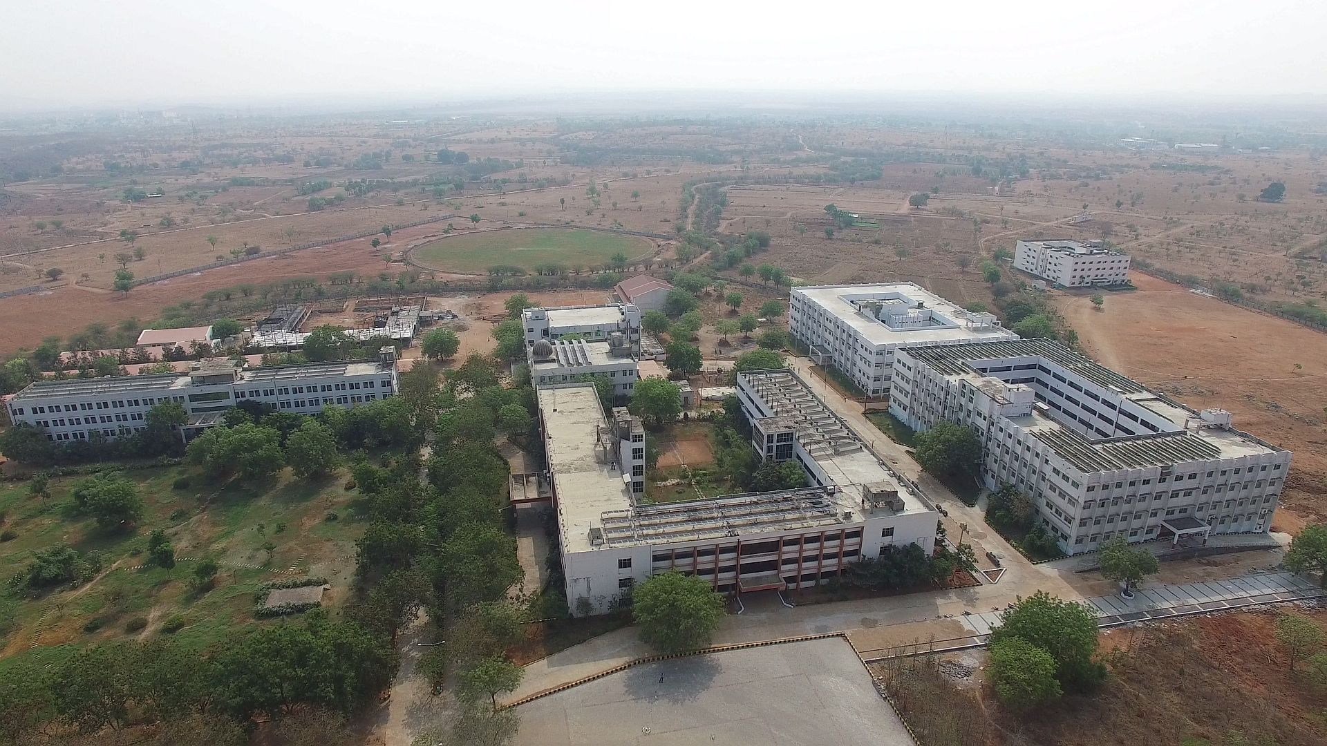 Aerial view of CVR College of Engineering campus